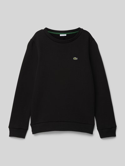 Lacoste Sweatshirt mit Label-Stitching Black 1