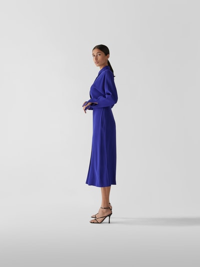 Victoria Beckham Hemdblusenkleid in Midilänge Bleu 4