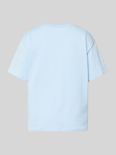 Produktfoto, hellblaues Pyjama-Oberteil mit Motiv-Print von Jake*s Casual aus reiner Baumwolle, Relaxed Fit, leichte Textur