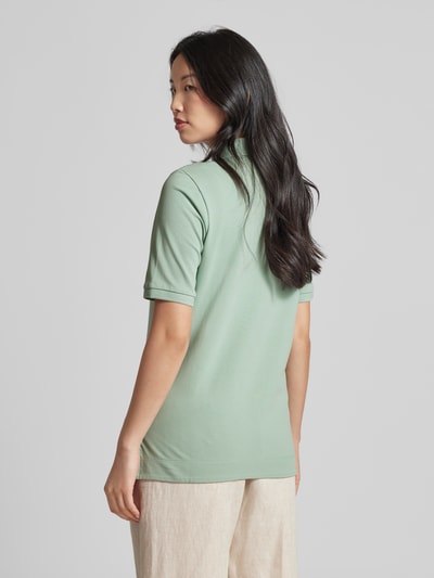 Brax Poloshirt in unifarbenem Design Modell 'CLEO' Mint 5