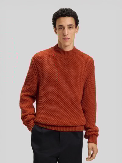 BOSS Regular Fit Strickpullover aus reiner Schurwolle Modell 'C-HELETTO' - BECKHAM x BOSS Orange 4