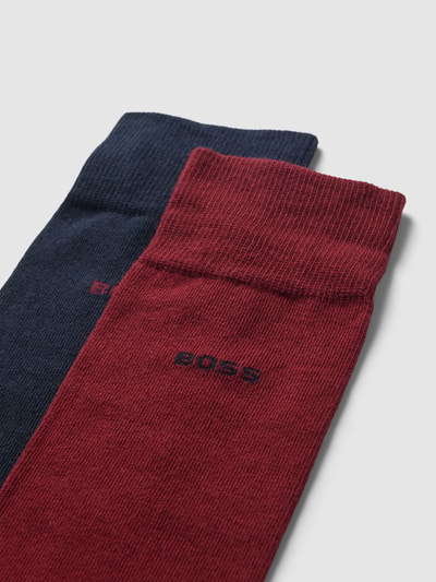 BOSS Socken mit Label-Detail im 2er-Pack Dunkelrot 2