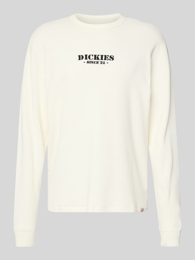Dickies Shirt met lange mouwen, labelstitching en ronde hals Offwhite - 2