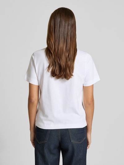Jake*s Studio Woman T-Shirt mit Rundhalsausschnitt und Motiv-Print Weiss 5