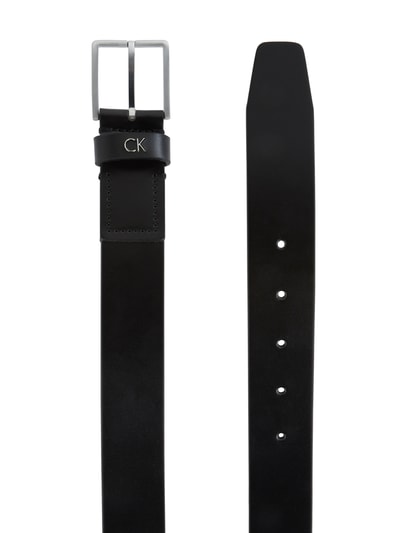 CK Calvin Klein Riem van buffelleer  Zwart - 2