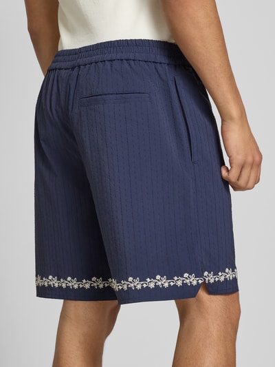 PROHIBITED Shorts mit elastischem Bund Marine 3