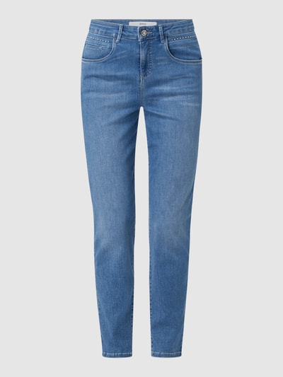 Brax Cropped Skinny Fit Jeans mit Nieten-Details Modell 'Shakira'  Hellblau 2