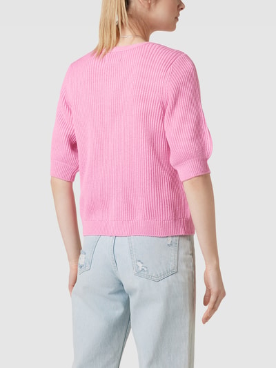 PIECES Cardigan mit Strukturmuster Modell 'OSILLA' Rosa 5