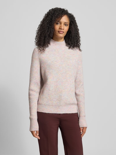 Christian Berg Woman Strickpullover mit Stehkragen Apricot 4