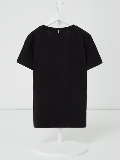 Tommy Hilfiger Teens T-Shirt aus Bio-Baumwolle Black 3