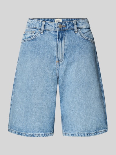 Produktfoto, Regular Fit Jeansshorts aus reiner Baumwolle Modell 'SONNY' von Only in heller Denim-Optik mit 5-Pocket-Design, Label-Patch und Nieten.