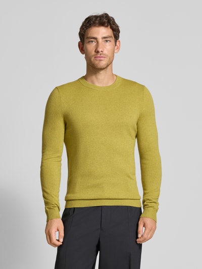 MCNEAL Gebreide pullover van wolmix met kasjmier Lindegroen gemêleerd - 4