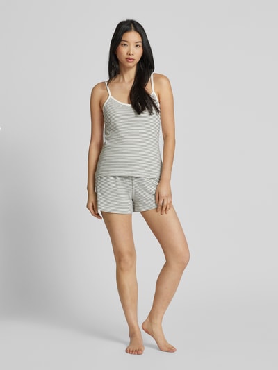 Marc O'Polo Comfort Fit Pyjama Shorts aus reiner Baumwolle Offwhite 3