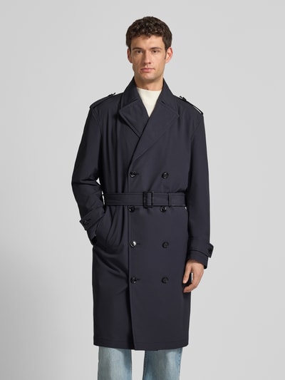 Strellson Regular Fit Trenchcoat mit Taillengürtel Modell 'TRENCH SUMMER' Marine 4
