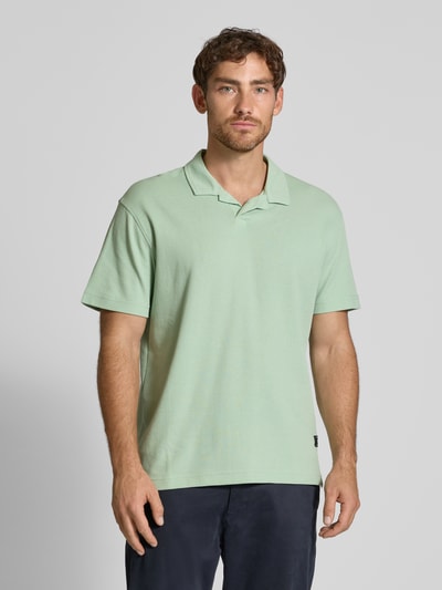 Tom Tailor Denim Relaxed fit poloshirt van katoenmix Mintgroen - 4