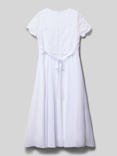 Weise Regular fit jurk met kant Wit - 3