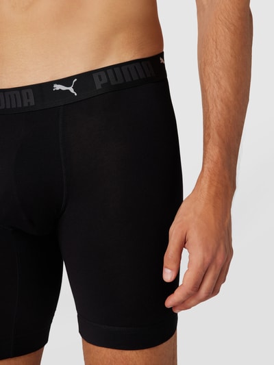 Puma Trunks mit Label-Details im 2er-Pack Black 3