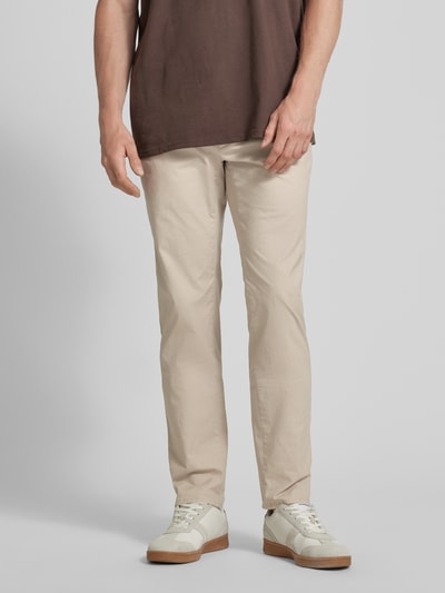 Brax Spodnie o kroju regular fit z wpuszczanymi kieszeniami model ‘FABIO’ Beżowy 4