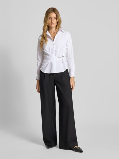 Lauren Ralph Lauren Regular Fit Hemdbluse mit Ketten-Detail Modell 'Coniah' Weiss 1