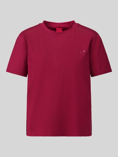 HUGO Relaxed Fit Pyjama-Oberteil aus Baumwoll-Mix Bordeaux 2