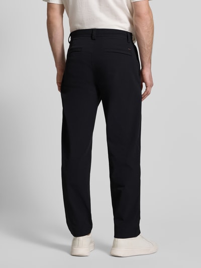 BOSS Orange Broek met rechte pijpen chino met trekkoord model 'CHINO' Zwart - 5