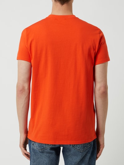 orange shirt with print