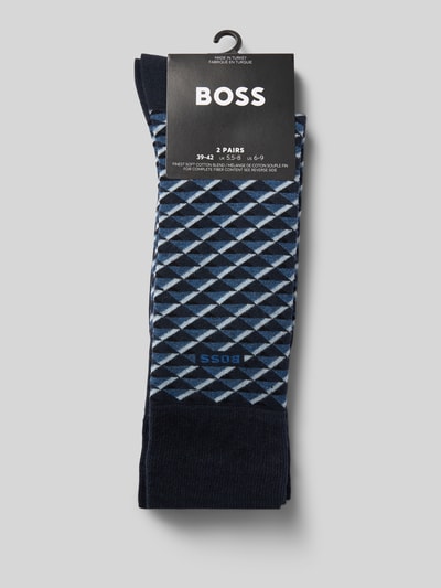 BOSS Socken aus Baumwoll-Mix im 2er-Pack Marine 3