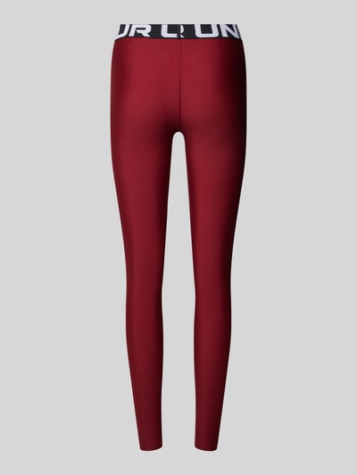 Under Armour Super skinny fit legging met logoprint Bordeaux - 3