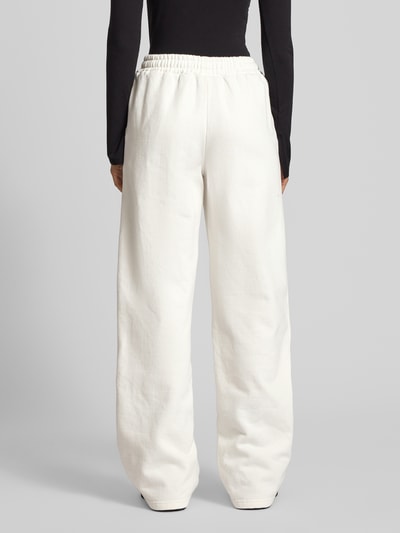 Pegador Spodnie dresowe o szerokim kroju z wyhaftowanym logo model ‘Anni’ Beżowy 5