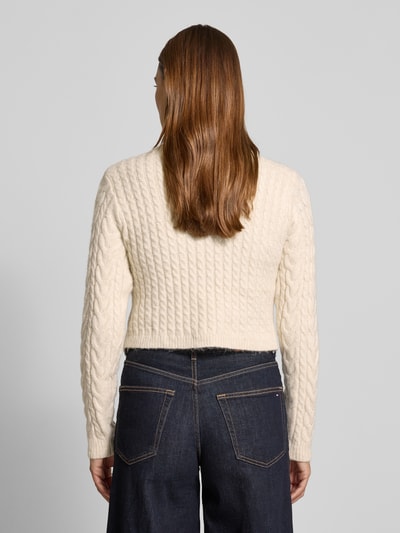 Apricot Regular Fit Pullover in Strick-Optik Offwhite 5