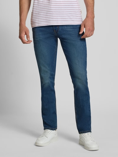 Levi's® Slim fit jeans in used-look, model '511®' Jeansblauw - 4