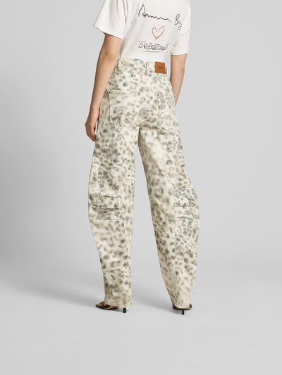 ROTATE Loose Fit Jeans aus Bio-Baumwolle Ecru 5