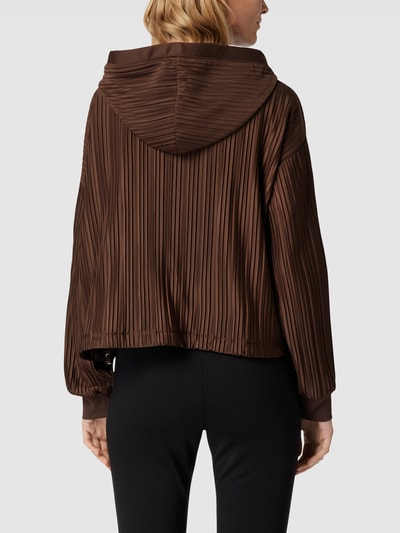 LIU JO SPORT Sweatjack met plooien Middenbruin gemêleerd - 5