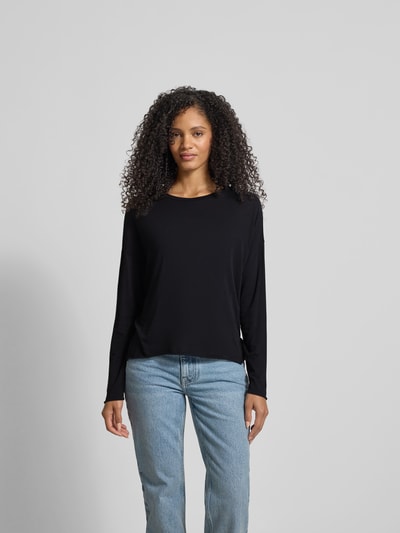 Juvia Oversized Longsleeve mit Rollsaum Black 4