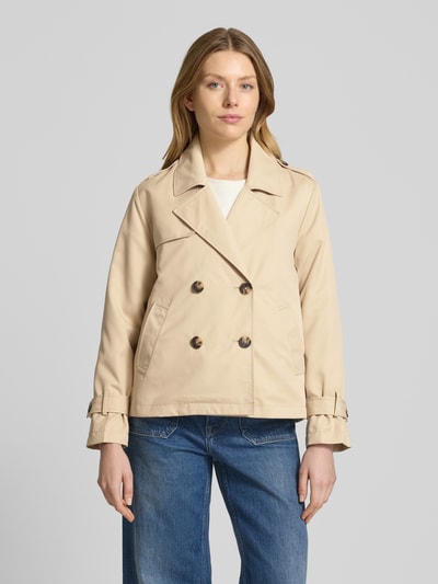 Zero Trenchcoat mit Leistentaschen Sand 4