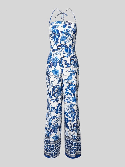 ADLYSH Jumpsuit met vetersluiting aan de achterkant en halter Blauw - 2