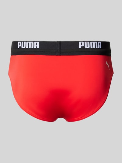 Puma Badehose mit elastischem Bund Rot 3