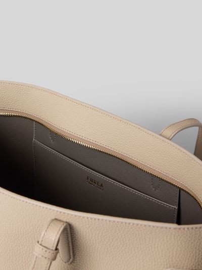 FURLA Shopper mit Label-Detail Modell 'AVA' Beige 5