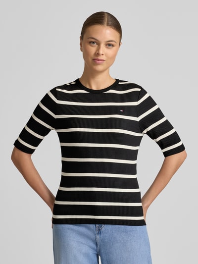 Tommy Hilfiger Slim Fit Shirt aus Viskose-Mix Black 4