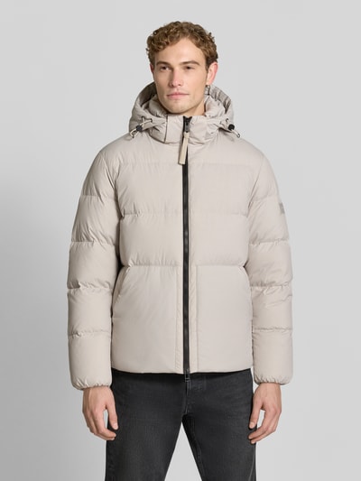 Marc O'Polo Regular fit donsjack met capuchonkraag Offwhite - 4