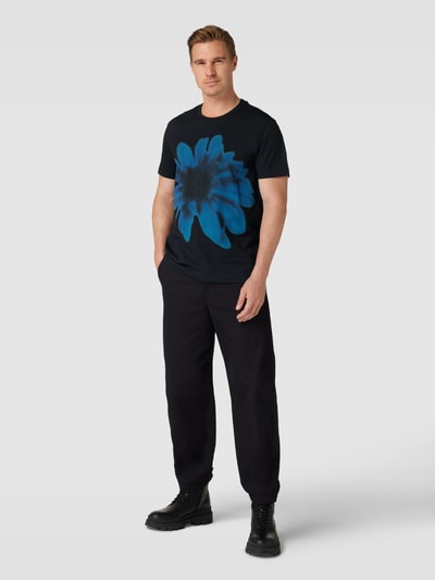 Esprit Collection T-Shirt mit Motiv-Print Modell 'Pima' Black 1