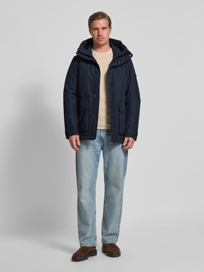 Didriksons Jack met klepzakken, model 'LIAM' Marineblauw - 1