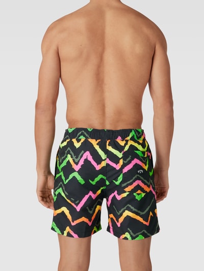 Billabong Zwembroek met all-over motief, model 'GOOD TIMES' Zwart - 4