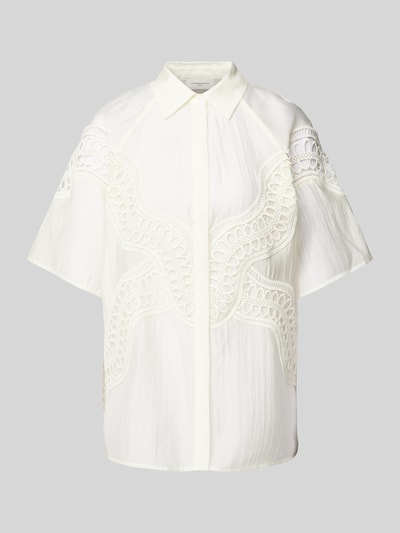 Copenhagen Muse Regular fit blouseshirt met broderie anglaise, model 'MOLLY' Offwhite - 2