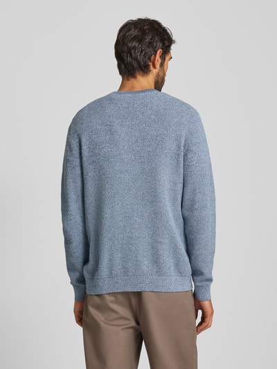 SELECTED HOMME Gebreide pullover met structuurmotief, model 'ROSS' Rookblauw gemêleerd - 5