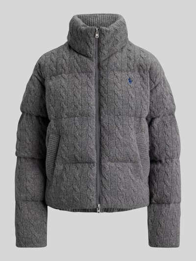 Polo Ralph Lauren Regular Fit Steppjacke aus Woll-Kaschmir-Mix Mittelgrau Melange 2
