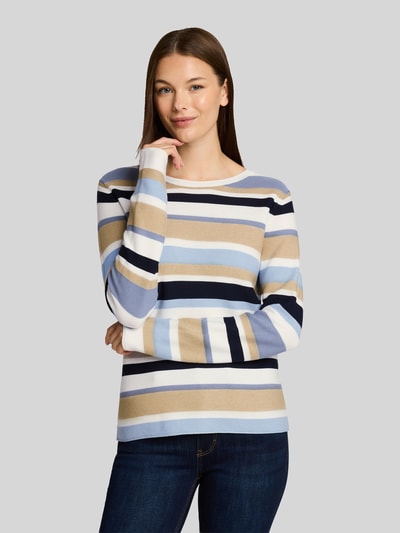Tom Tailor Regular Fit Pullover mit gerippten Abschlüssen Bleu 4