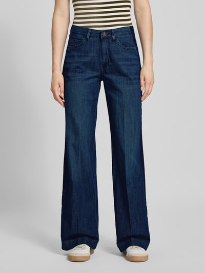 Angels Stoffen broek in 5-pocketmodel, model 'Ornella' Donkerblauw - 4