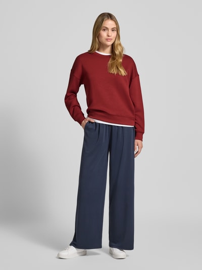 MSCH Copenhagen Sweatshirt aus Viskose-Mix Modell 'Ima' Dunkelrot 1