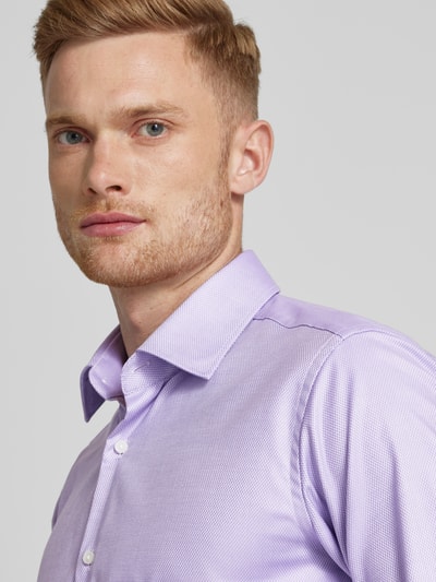 BOSS Regular Fit Business-Hemd mit Kentkragen Modell 'Joe' Purple 3